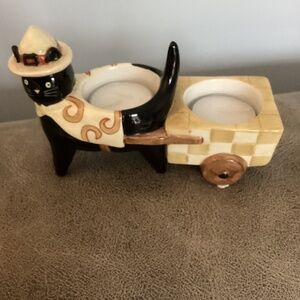 Yankee Candle Southwest Black Cat Tea light holder 🐈‍⬛ new